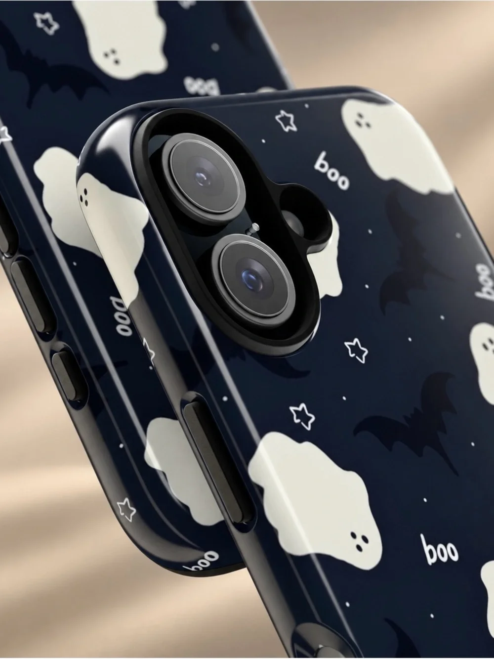 Ghost & Bat Halloween iPhone Case